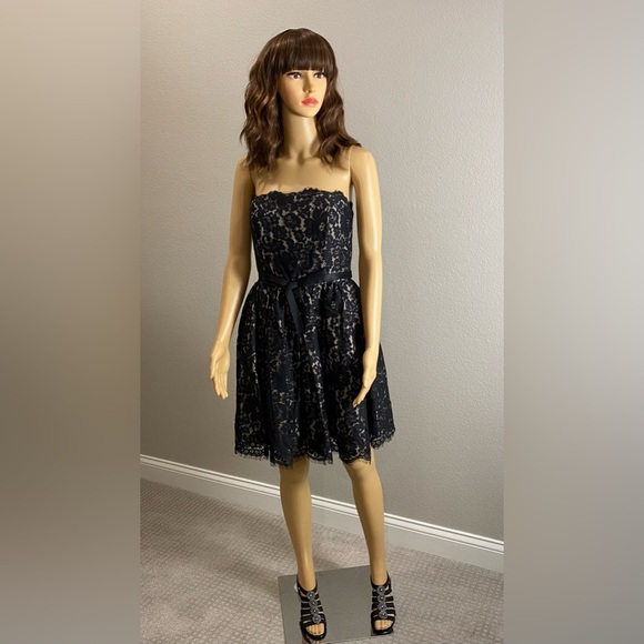 Robert Rodriguez Black Lace Party Formal Cocktail Dress Size 4 - NWT - Picture 1 of 10